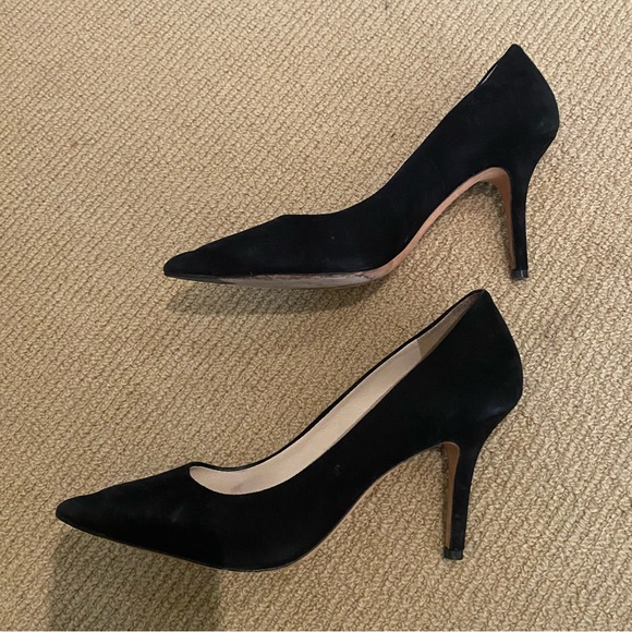 Cole Haan The Go-To Black Suede Pumps 65mm / Vandam Pointed Toe Pump - Picture 4 of 5